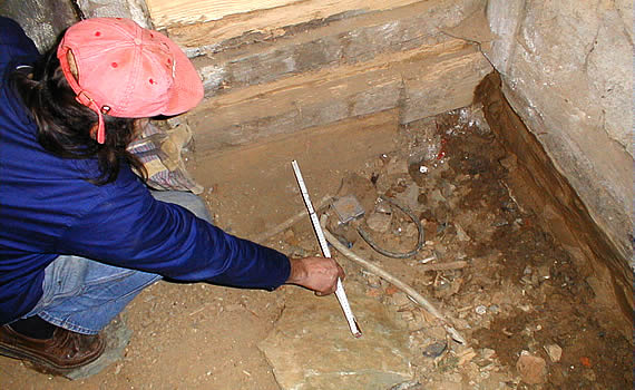 Innenarbeiten am Winkelmannschen Haus in Triebes